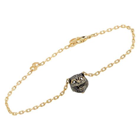 gucci feline charm|gucci feline bracelet.